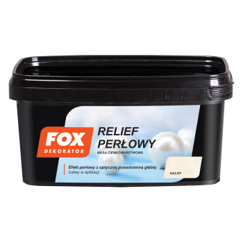FARBA DEKORACYJNA FOX RELIEF PERŁOWY HALINY 0014 1KG